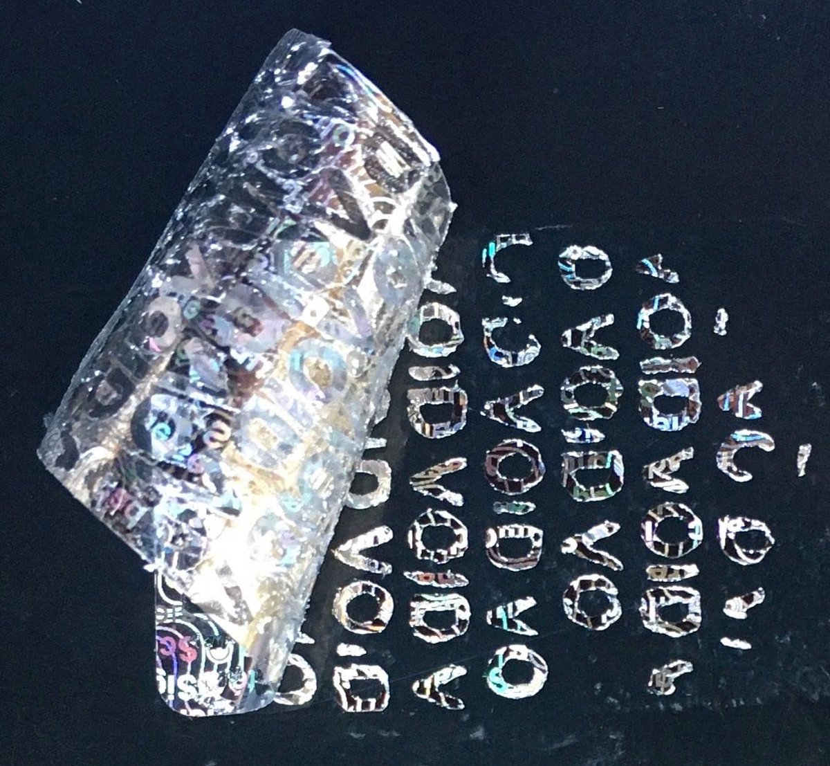 Holografische Veiligheidsstickers Zilver Void Release 150 Stuks Meertalig