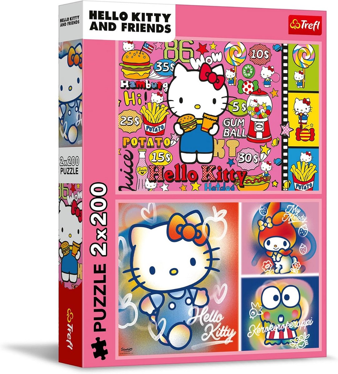2-in-1 Puzzelset: 2x200 Stukjes met Vriendjes, Leuk voor Tieners