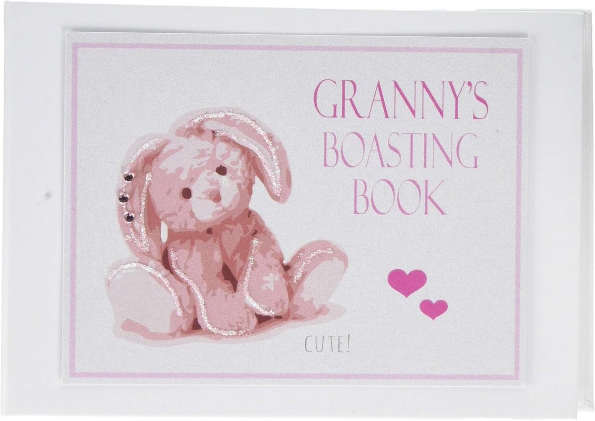 Handgemaakt Fotoalbum Katoenkaart Roze Oma Thema Cadeaubox