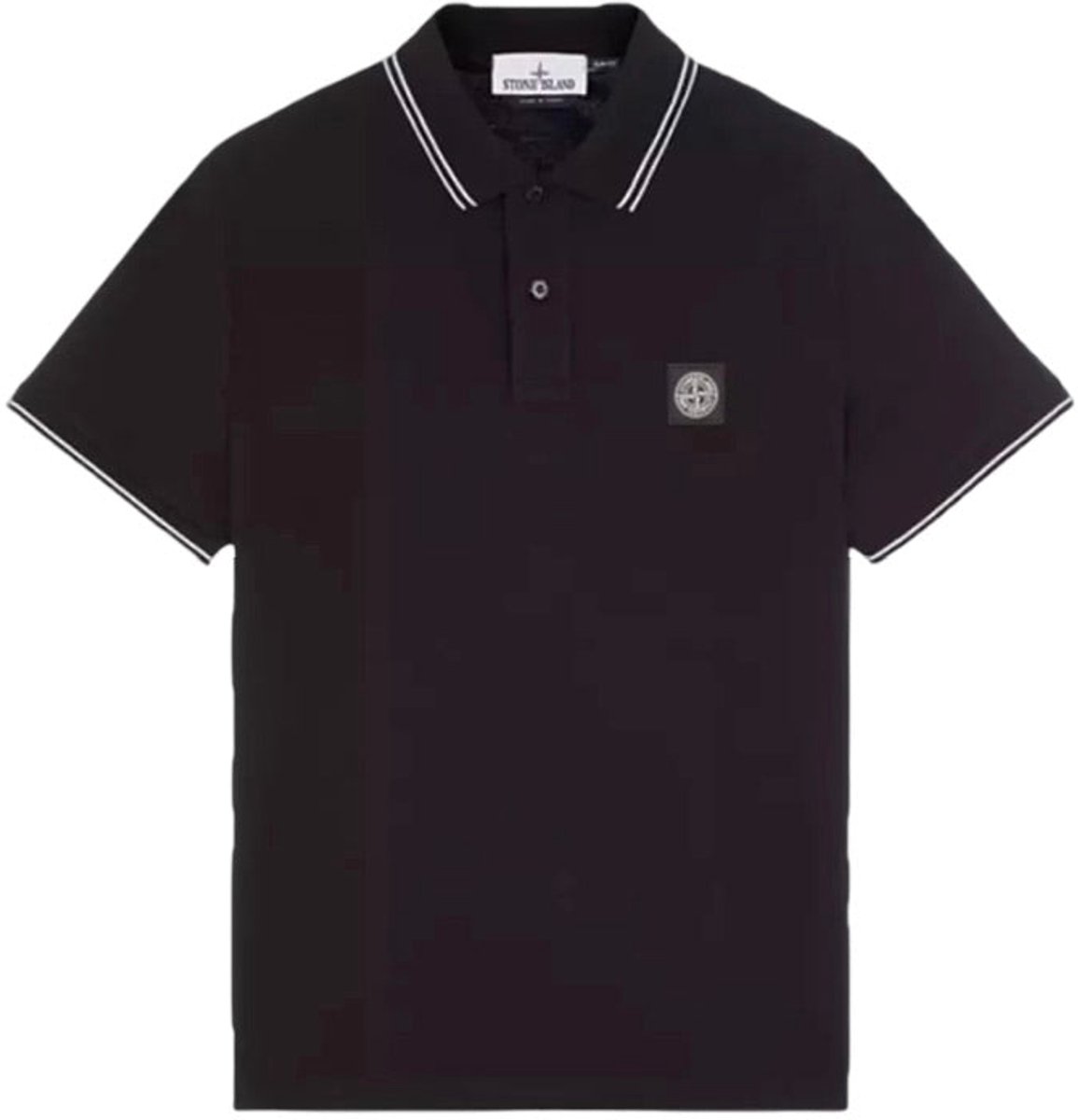 Stone Island SS Polo 'Zwart'.