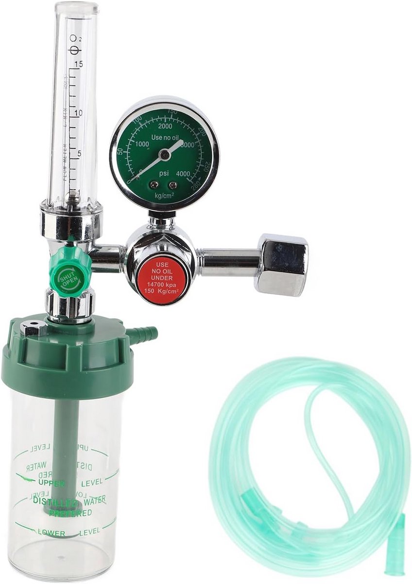 Professionele Zuurstofdrukregelaar met Manometer voor Perslucht en Gas