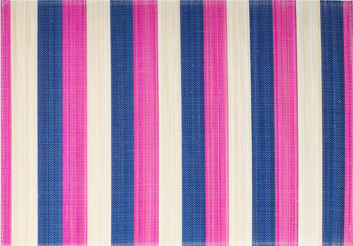 Kitsch Kitchen placemat bamboe roze/blauw