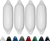 Set van 4 met Majoni Star 35 stootwillen - wit, 62 x 21 cm