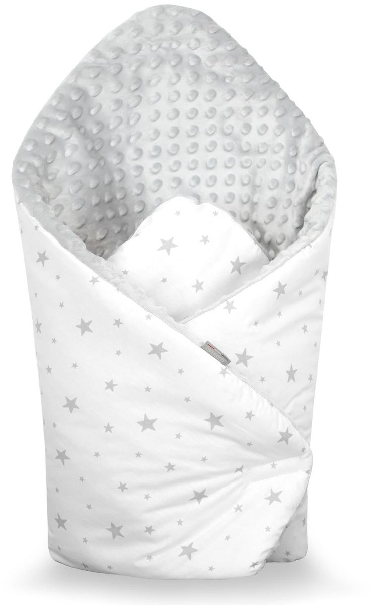 Sevira Kids - Inbakerzak voor baby van katoen - Grijs Dès la naissance - 4 mois