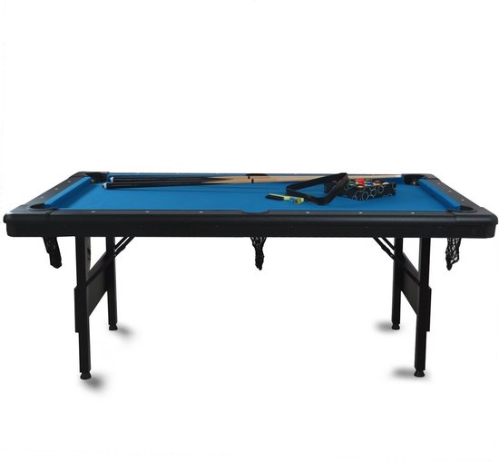 Pegasi Pooltafel Foldy 6FT - inklapbaar Foldy - Zwart - Pooltafel voor thuis - Pooltafel inklapbaar van Merkloos — afbeelding 3