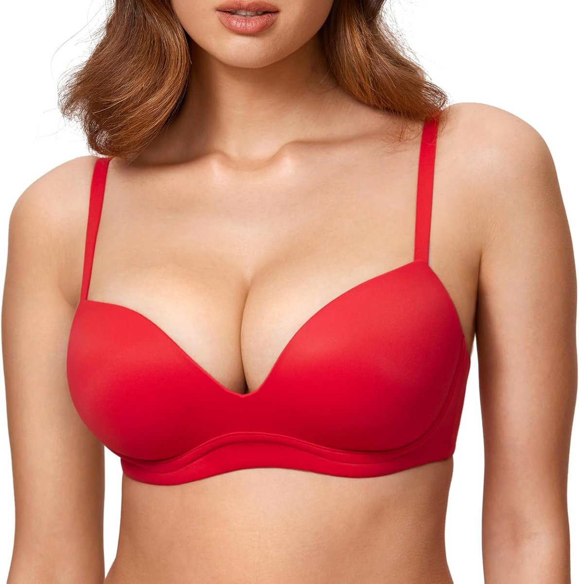 Draadloze Push Up BH met V-Hals voor Dames - Comfortabele Ondersteuning