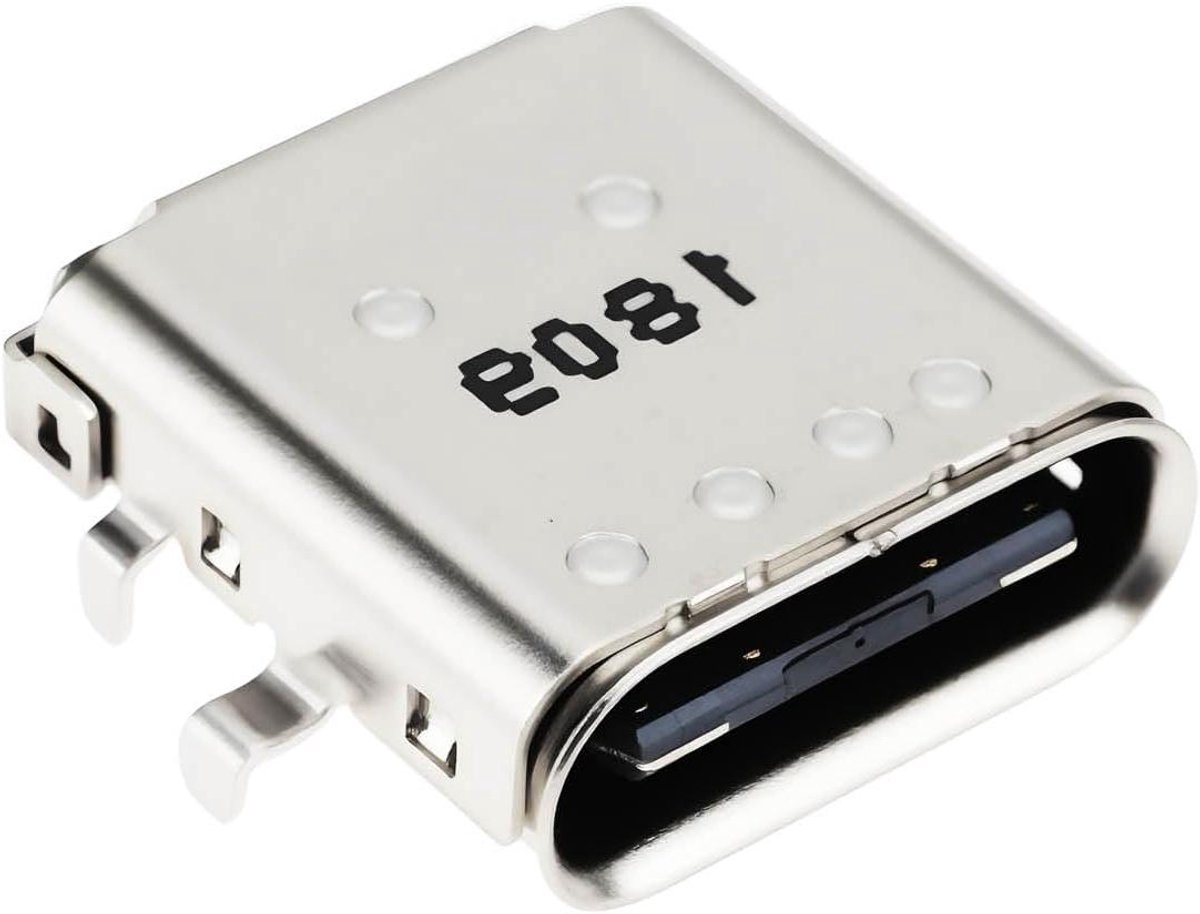 Allecto- USB C aansluiting - Compatibel met Dell - Chromebook 3100 P30T001 - Oplaadconnector - Type-C - DC Power Jack Connector - Geschikt voor laptops - Zwart.