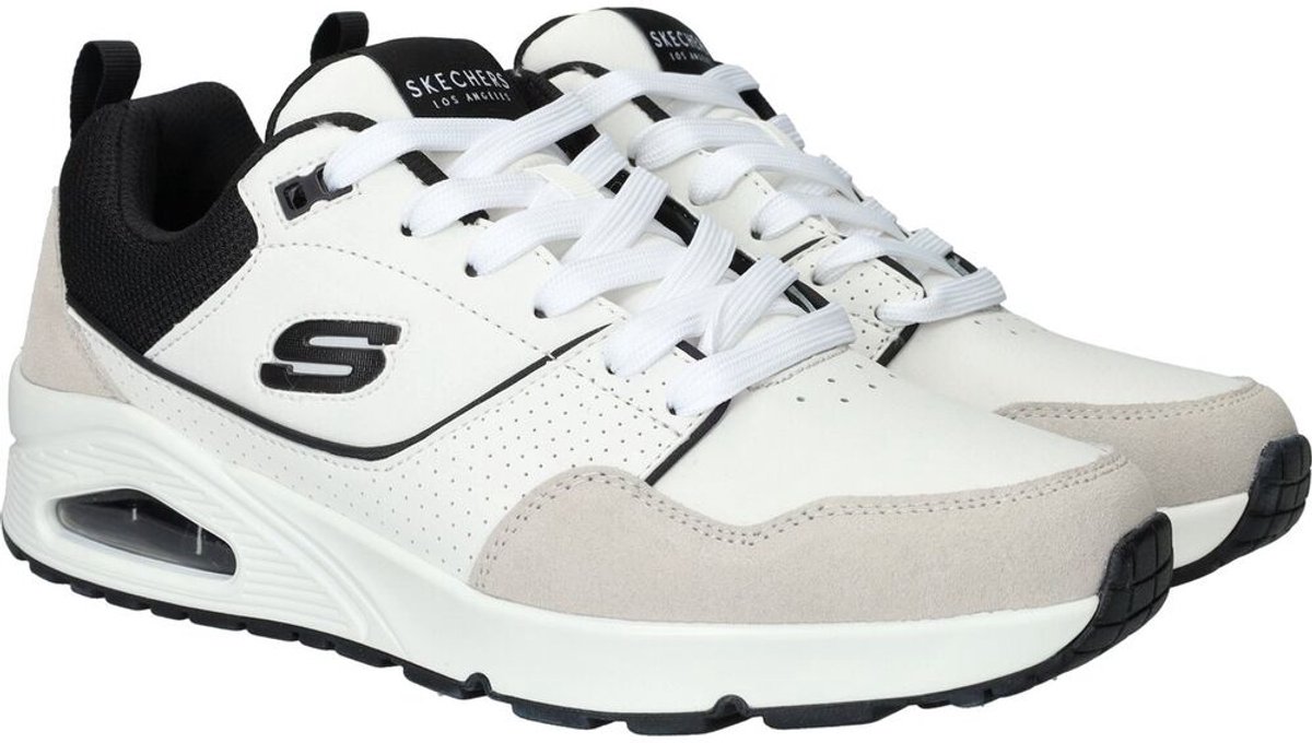 Skechers Sneaker UNO Retro One 183020/WBK Wit Zwart