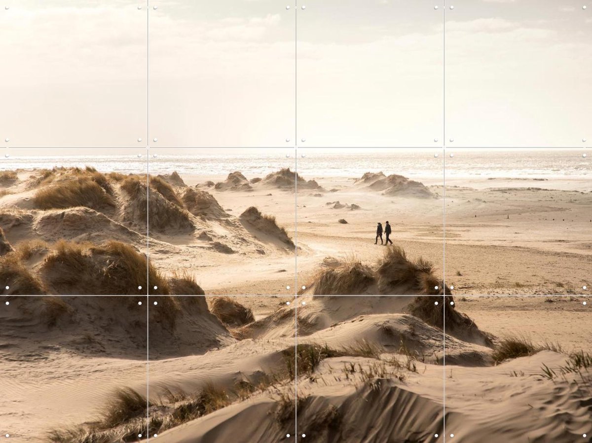 IXXI Dunes of Rømø, Claire Droppert - 80 x 60 cm - Gratis ophangtool - Grote wanddecoratie en posters - Fotografie, Naturalisme, Woonkamer