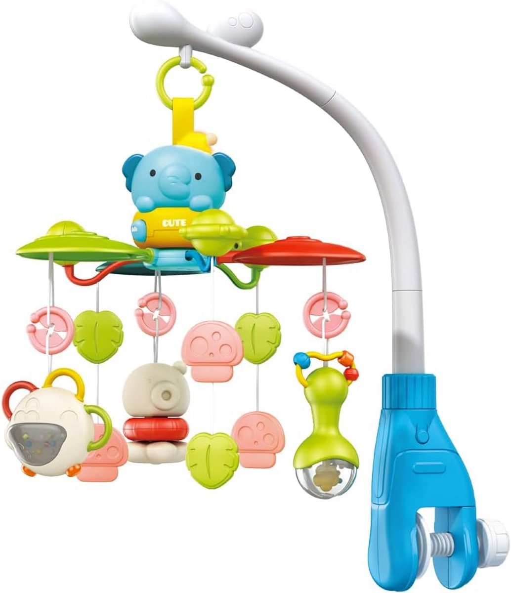 Roterende Baby Mobiel met Muziek, Projector en Bluetooth voor Elke Wieg