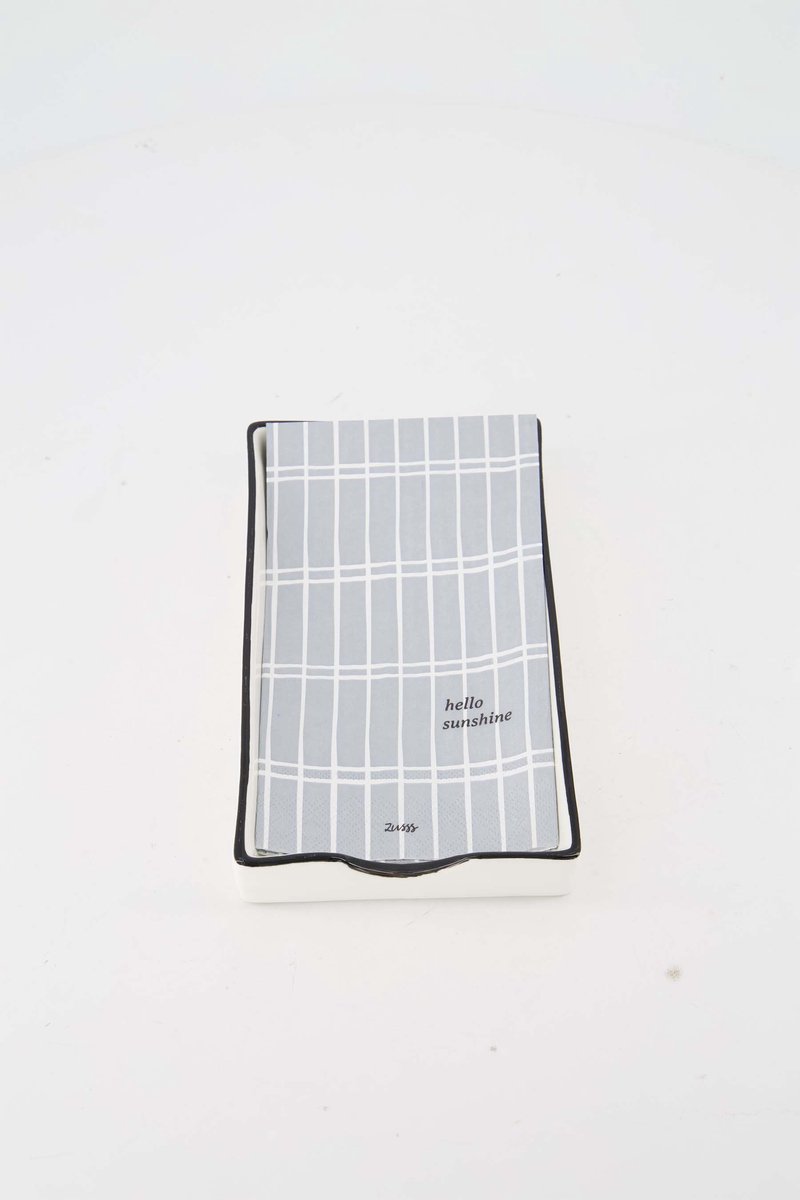 Zusss Cadeauset - Servetten En Servethouder Hello Sunshine - Verjaardag - Cadeau Dames Wit