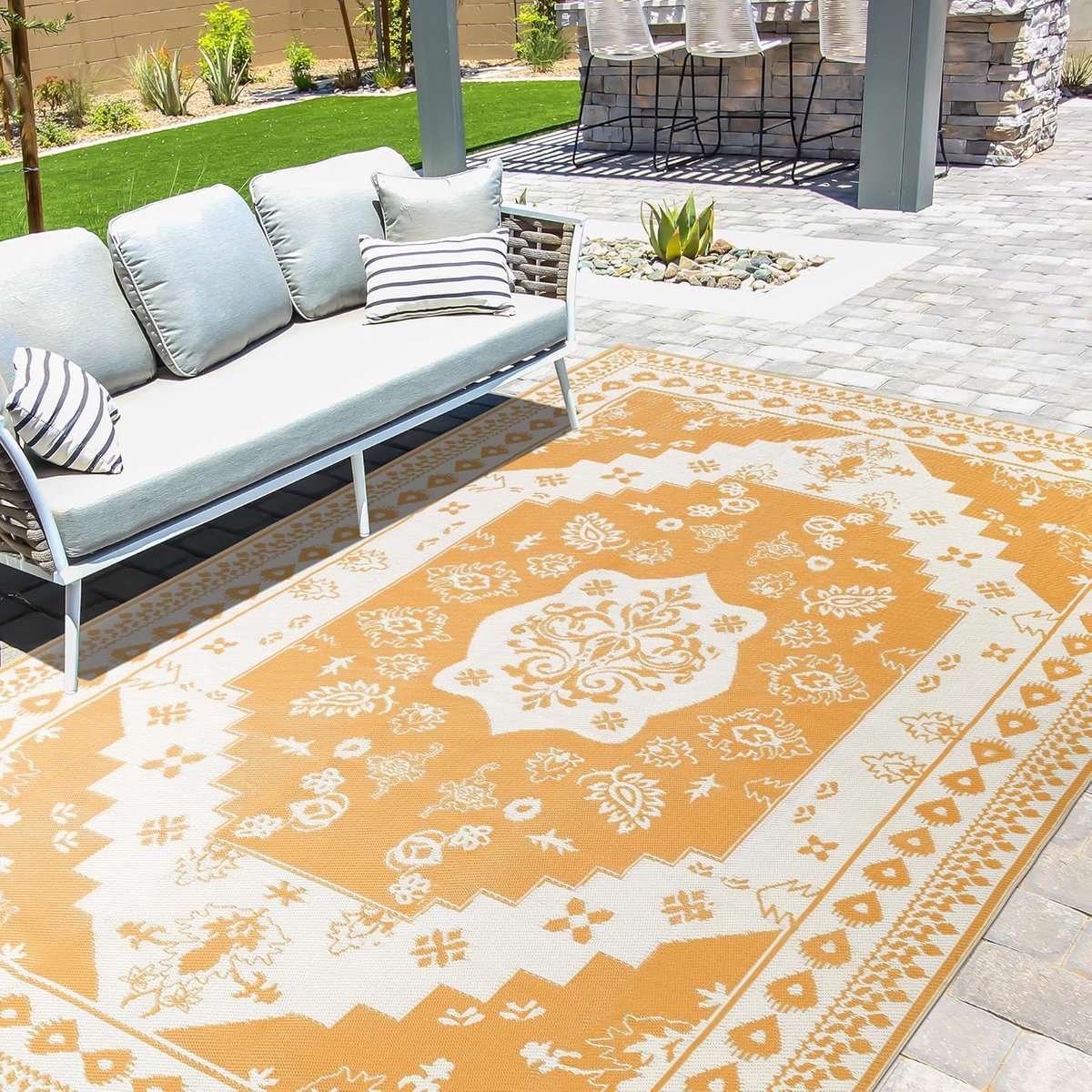 Waterdichte Outdoor Tapijt 22,5 x 30 cm - Antislip Campingtapijt voor Balkon, Picknick & Strand