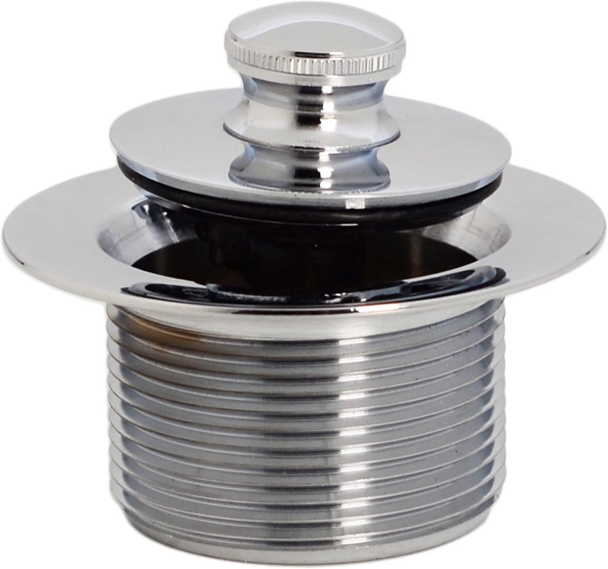Badkamer Afvoerstop Twist & Close 1-1/2" NPSM Schroefdraad Glans Chroom