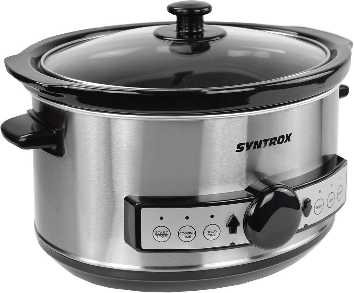 Digitale Slowcooker 3,5 Liter met Timer en Warmhoudfunctie