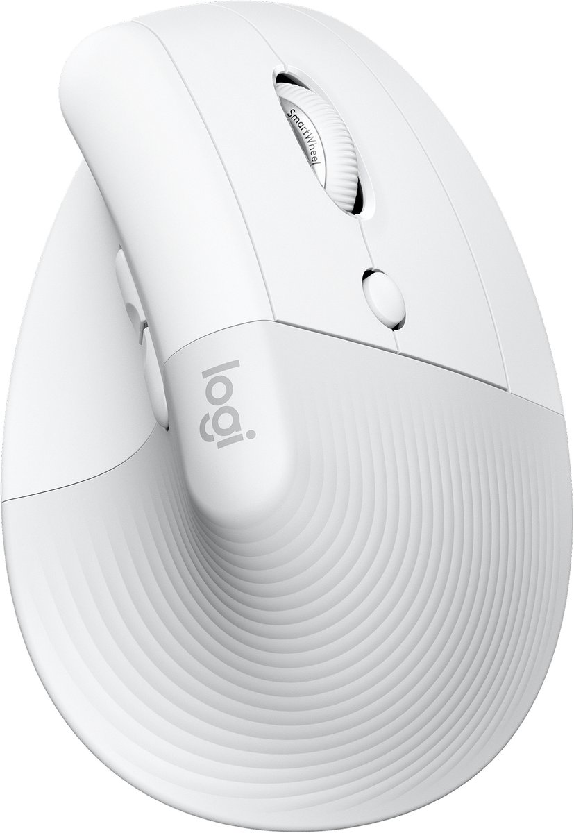 Bol.com Logitech Lift - Verticale ergonomische muis - Rechtshandig - Wit aanbieding