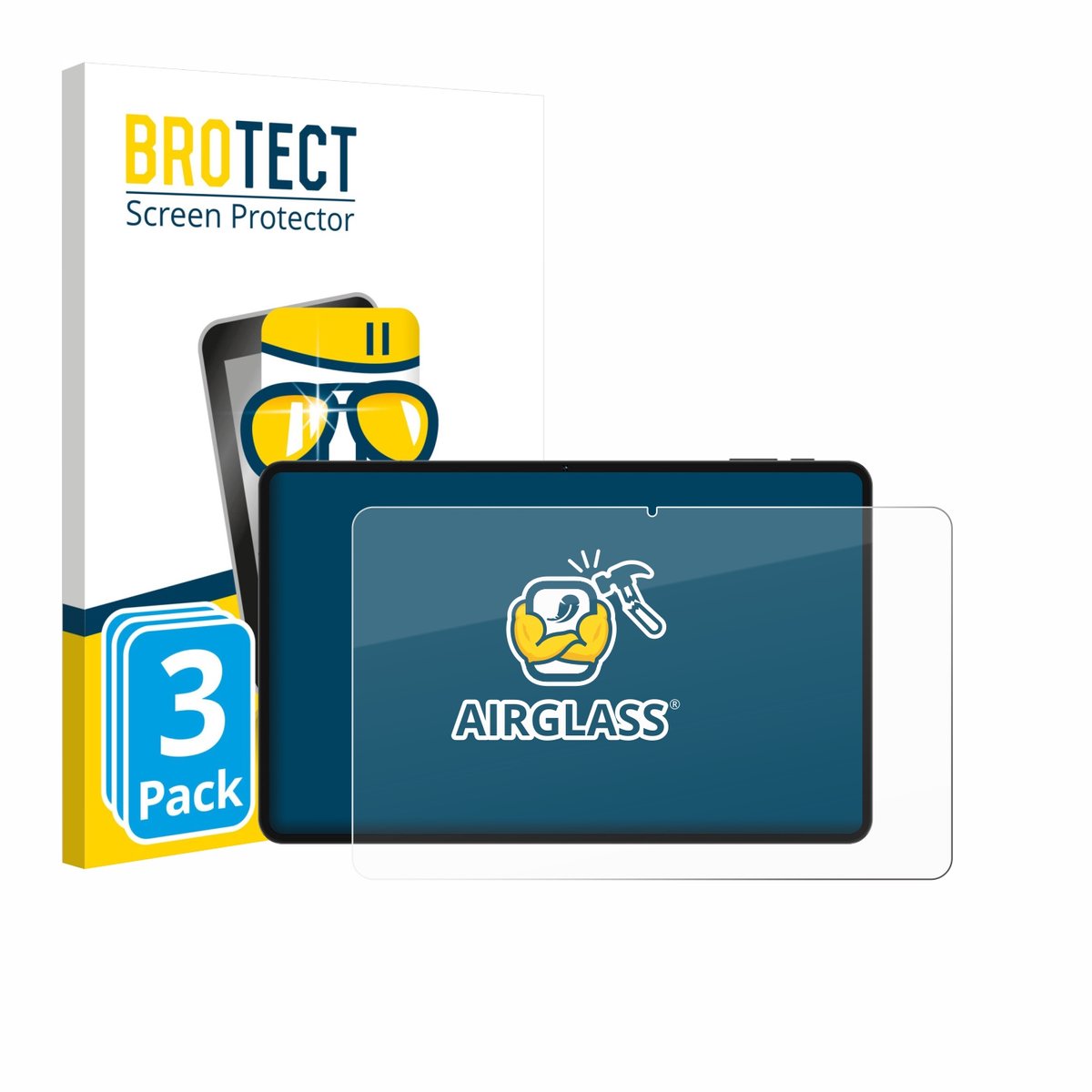 Screenprotector 3 Stuks voor Teclast T60 Pro Beschermglas transparant