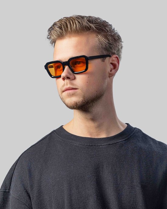 Montuurtjevoorjou - Jersey Orange - Zonnebril - Dames - Heren - Festival Bril - Zwart van Montuurtjevoorjou — afbeelding 3