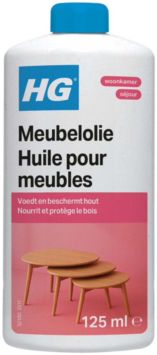 HG Meubelolie Eiken - 6 x 140 ml - Voordeelverpakking