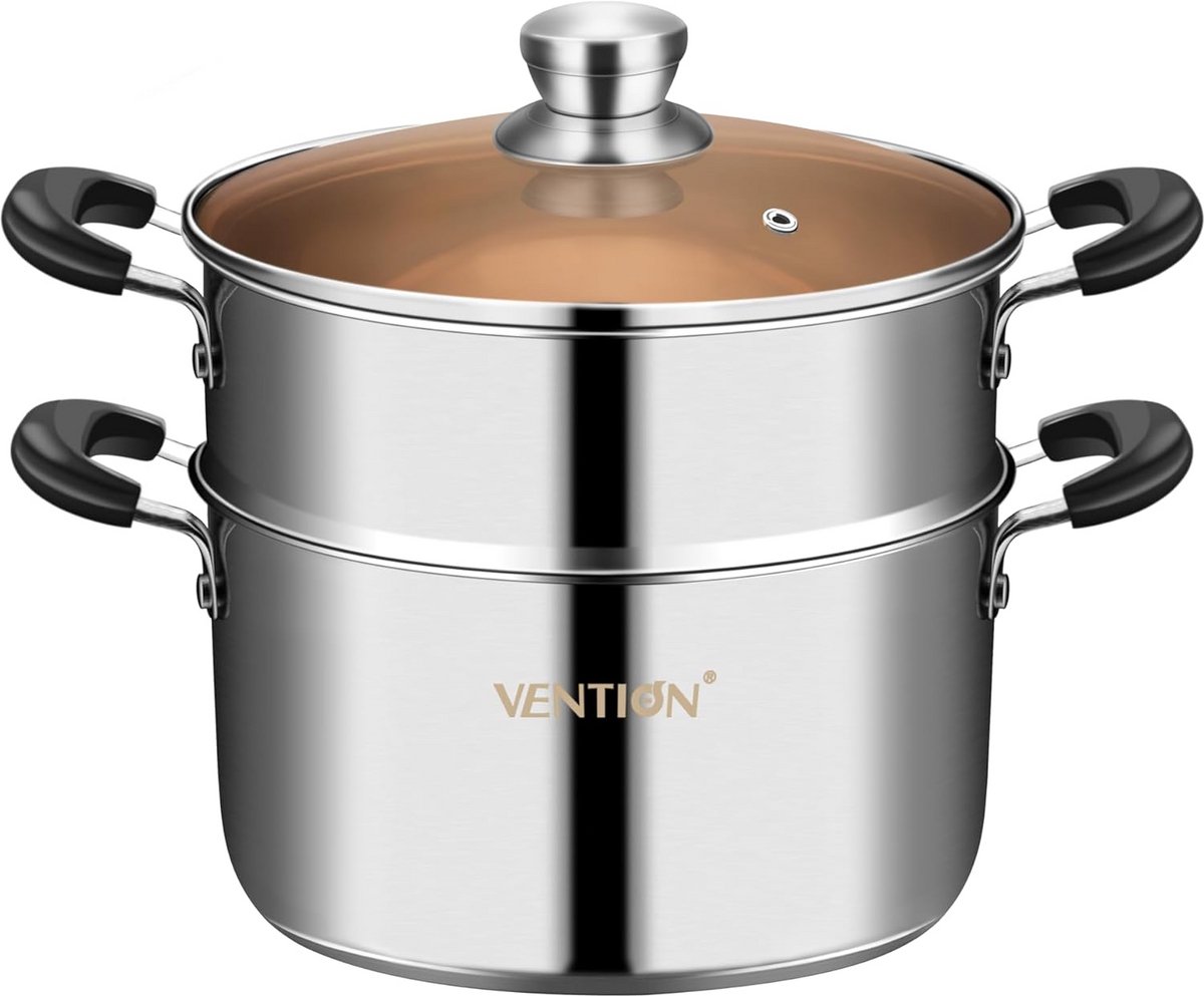 Inductie Stoomboot Couscous-Pan 18 cm Roestvrijstalen Stoompan 2 l