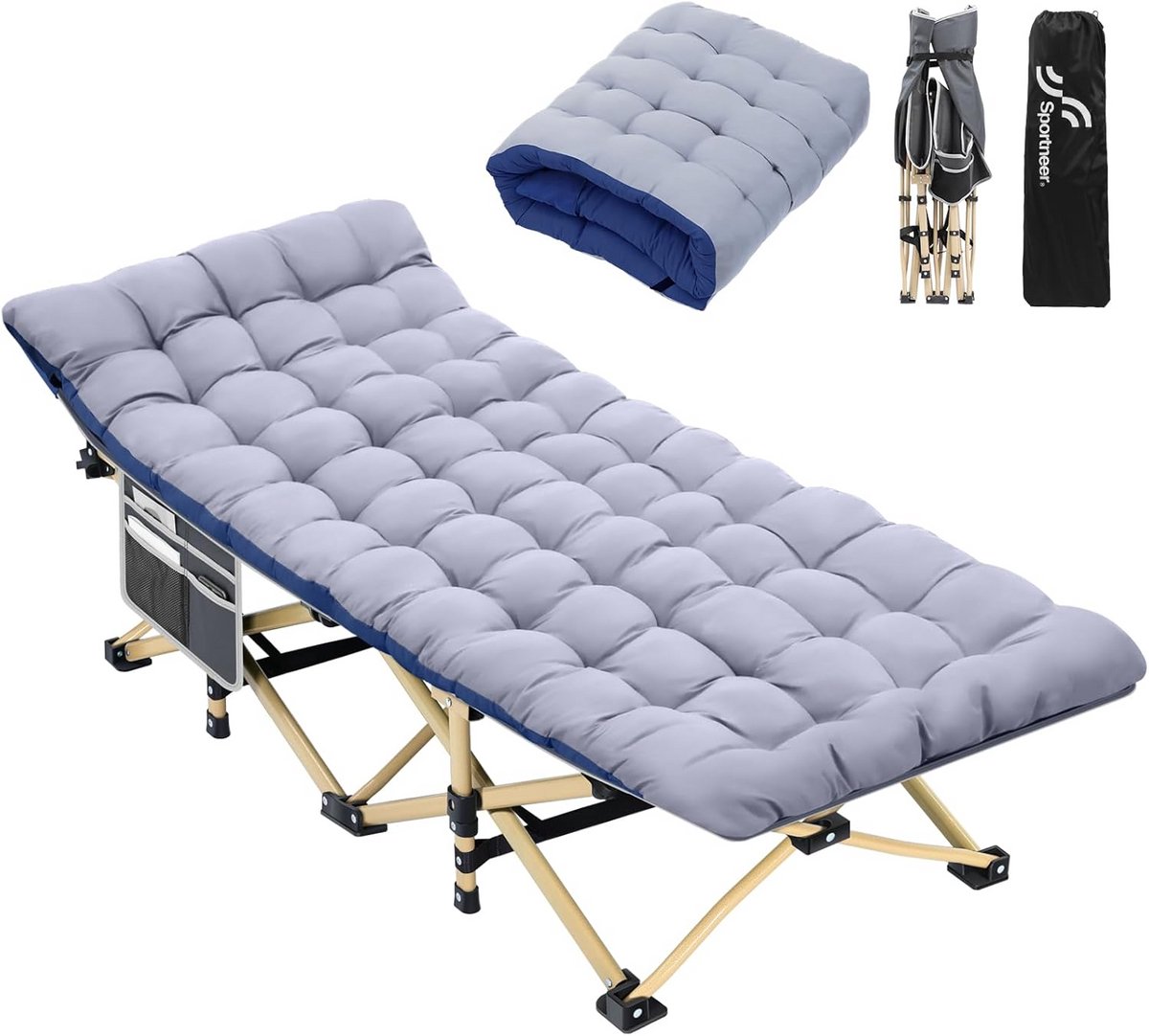 Veldbed - Kampeerbed - Vouwbed 1 Persoons - Logeerbed - Camping