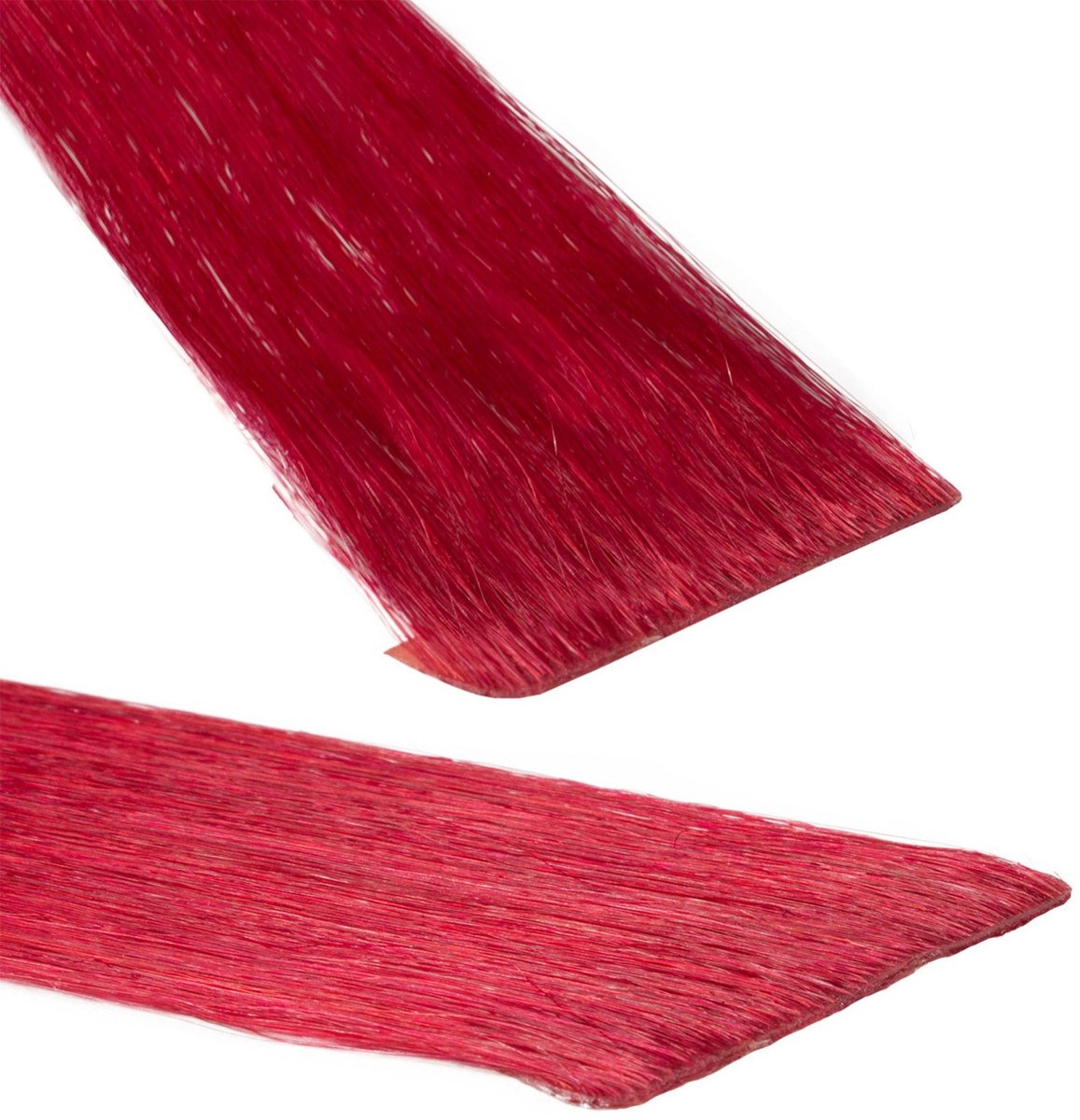 hair2heart Invisible Tape Extensions Echt haar Premium - 10 tapes 40 cm 0/44 intensief rood