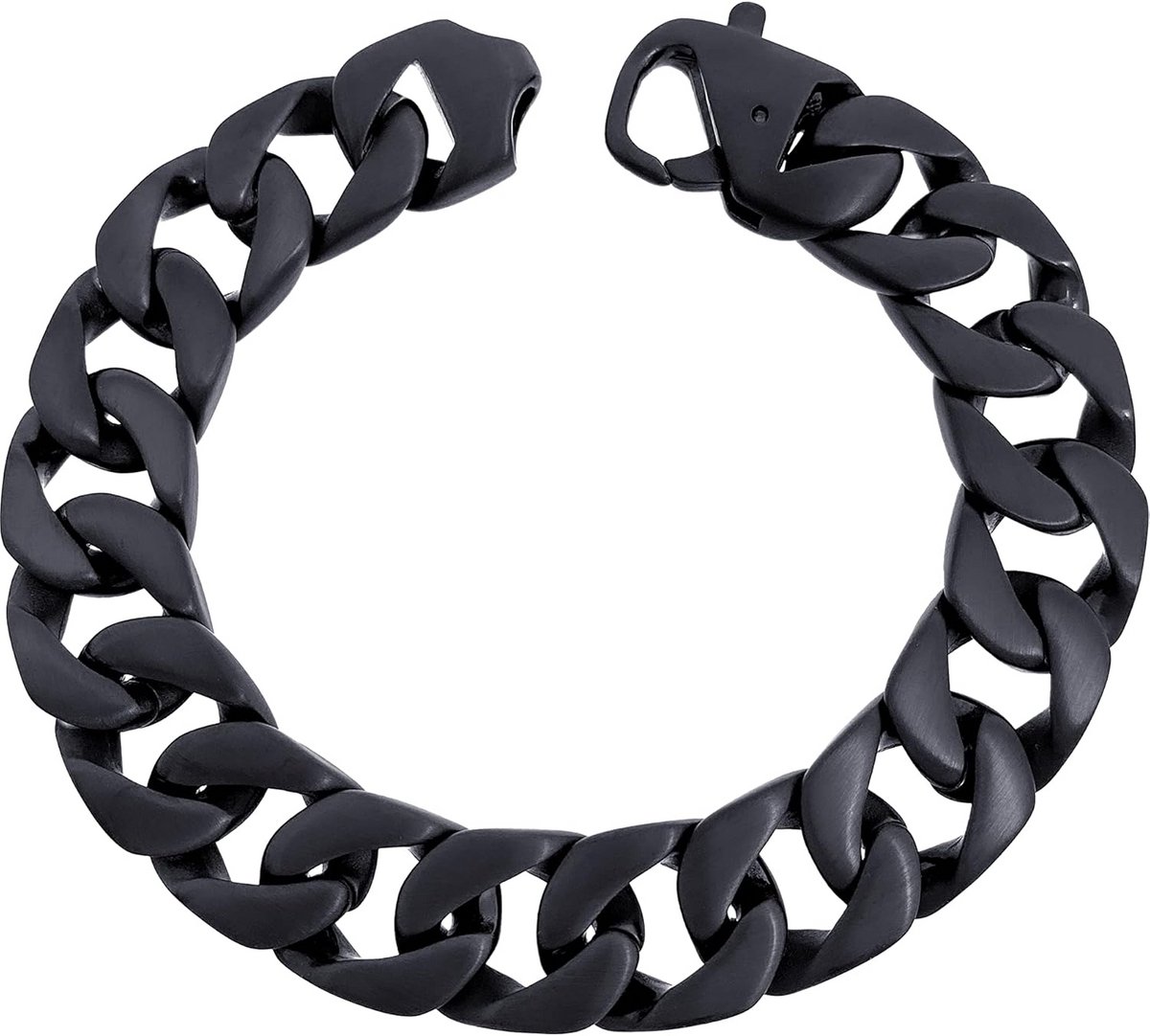 Stoere Roestvrijstalen Schakelarmband 15mm voor Heren en Dames