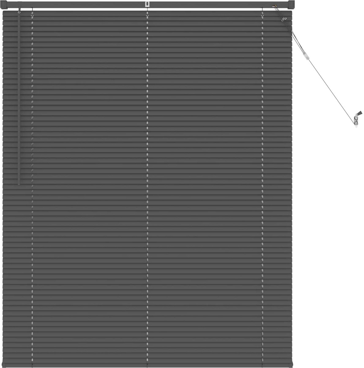 vidaXL - Jaloezie - Zilvergrijs - 150 - x - 120 - cm - 25 - mm - PVC
