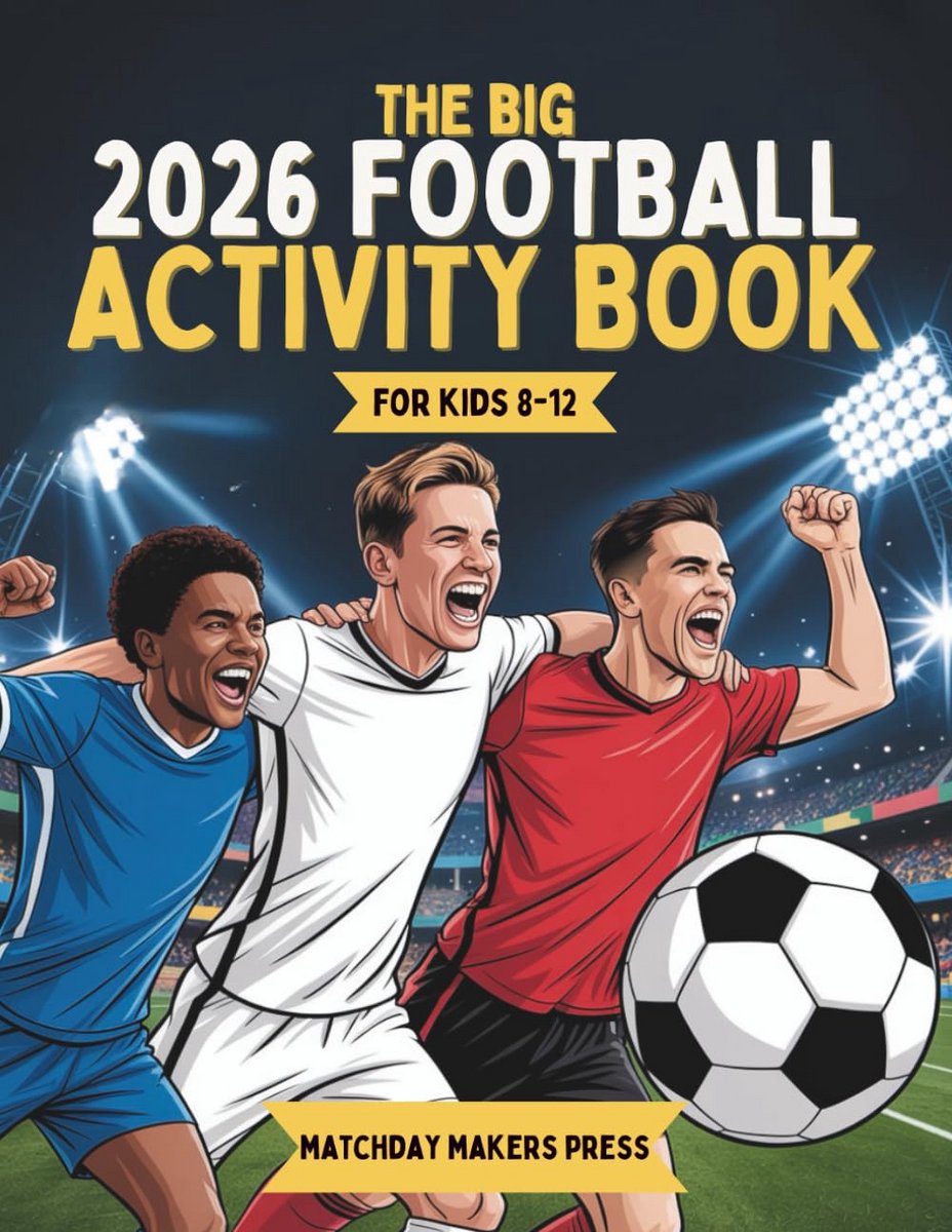 Groot Voetbal Activiteitenboek voor Kinderen 6-12 Jaar: Puzzels, Kleurplaten en Meer
