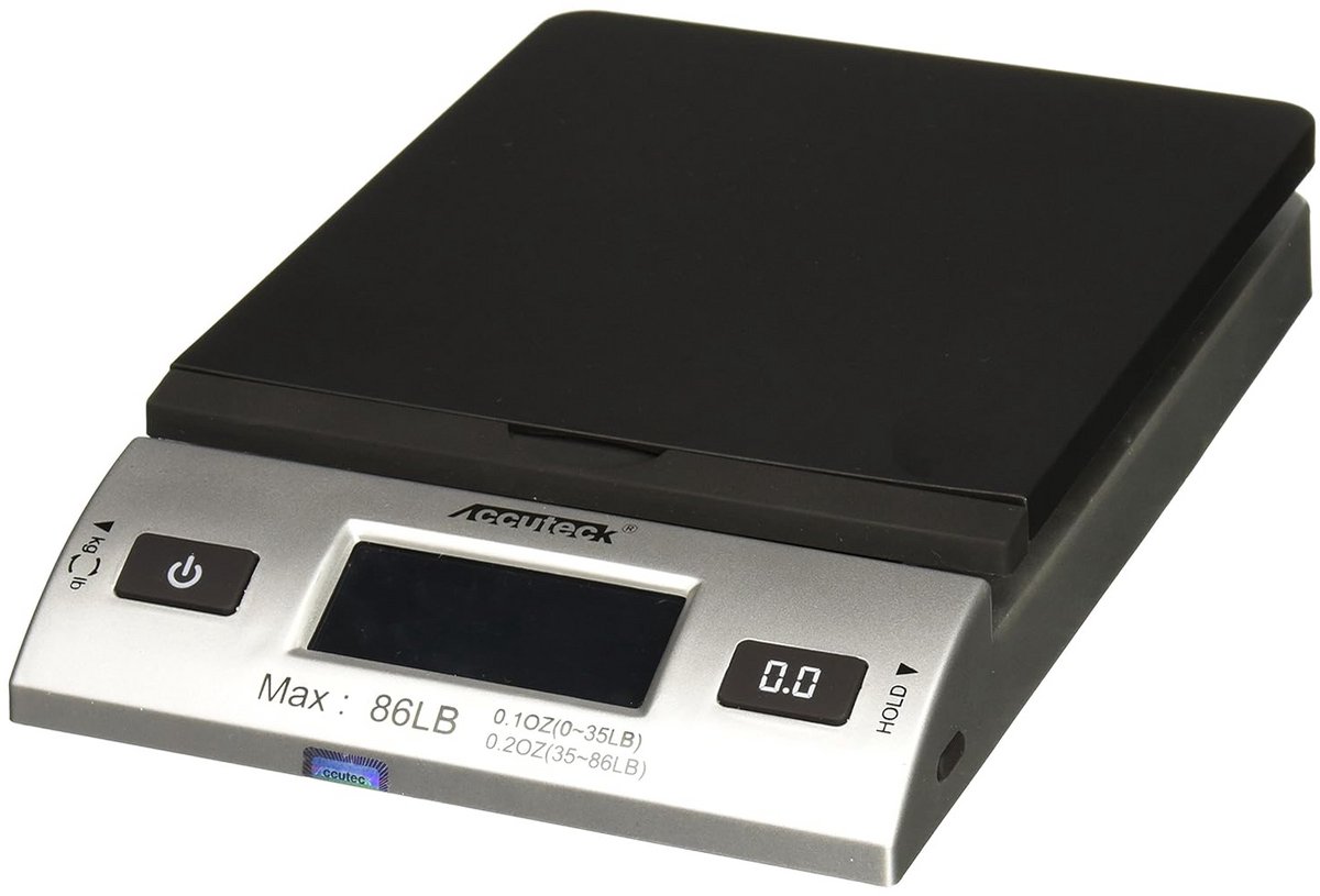 Digitale Postweegschaal 50lb Zilver All-in-One met Adapter