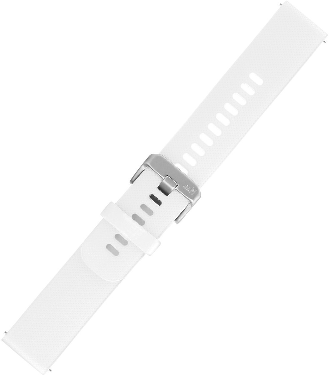 Morellato Wit Siliconen Horlogeband 22mm - Snelmontage