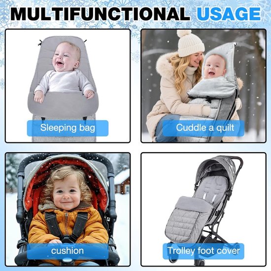 Voetenzak Buggy - Kinderwagen Wiegdeken - Universeel - Peuter — afbeelding 2