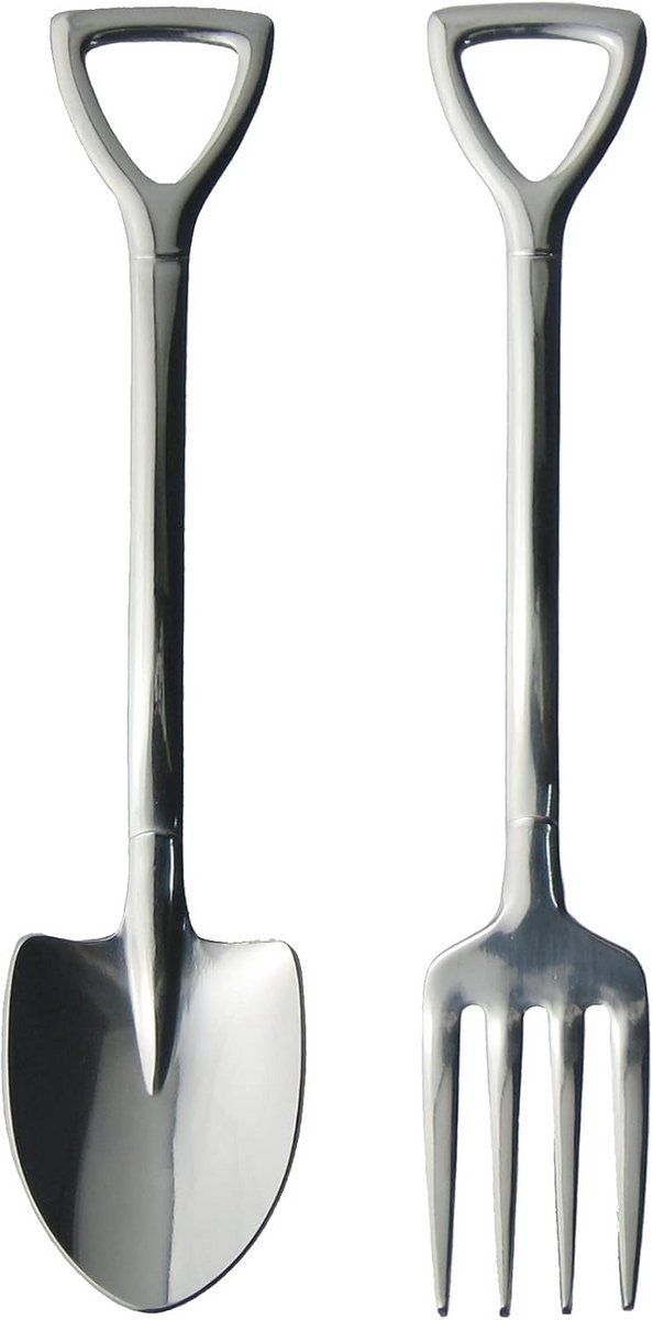 Set van 2 Keukengerei: Praktische Tagliatella Spatel en Spiegelvork voor Pasta