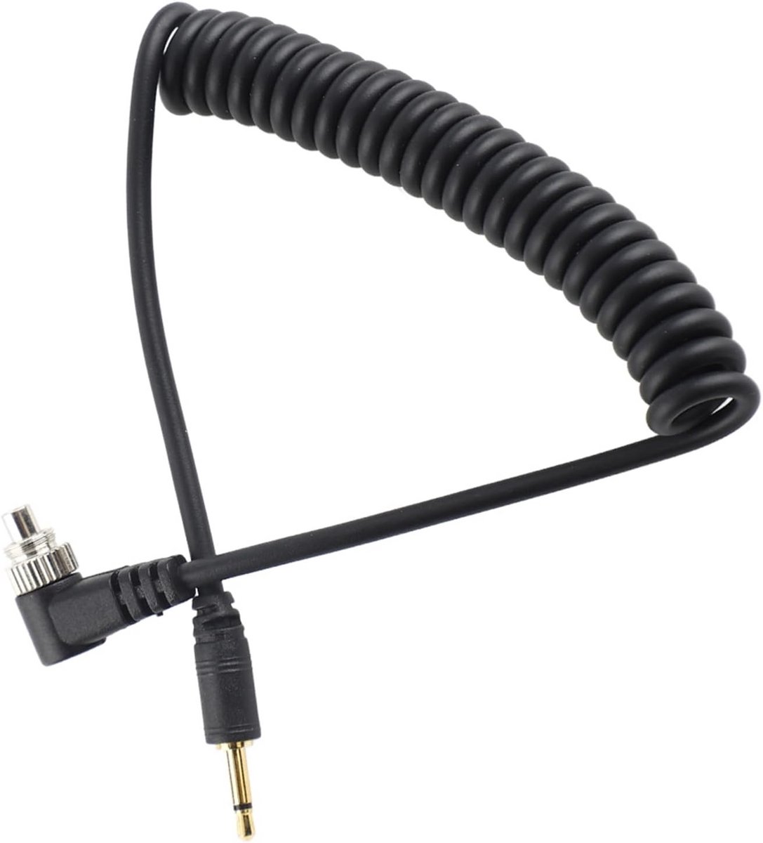 Verlengkabel 2,5 mm PC Sync voor Camera Flitser met Schroefdop - 1 Meter