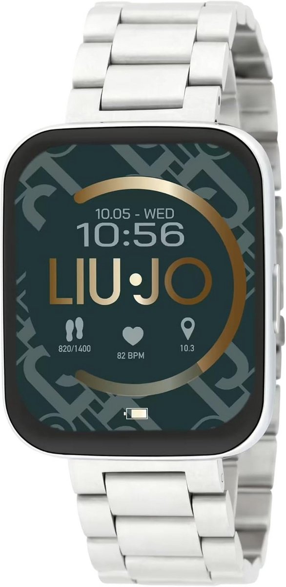 Uniseks Smartwatch met Oproepfunctie en Hartslagmeting - Slim Zilverkleurig Model