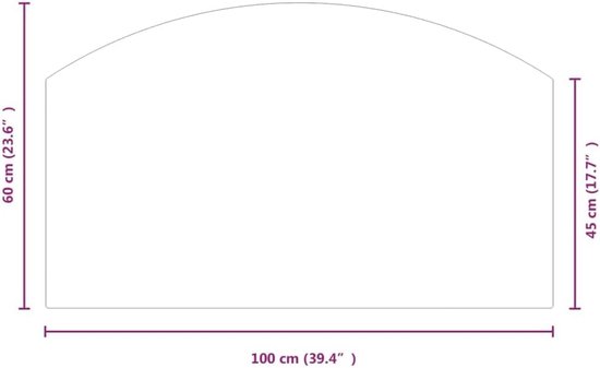 Hittebestendig Glasplaat voor Vloerbescherming bij Open Haard 100x60cm — afbeelding 4