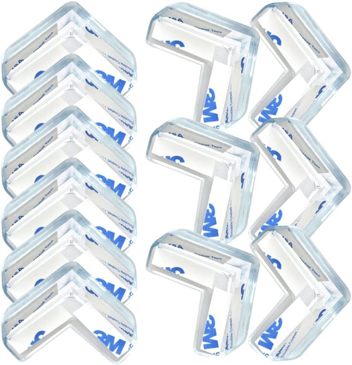 12 Stuks Transparante Hoekbeschermers Zelfklevend - Kindveiligheid & Meubelbescherming