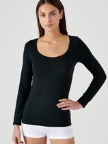 Damart - T-shirt met lange mouwen Thermolactyl Sensitive onzichtbaar - Dames - Zwart - 38-40 (S)