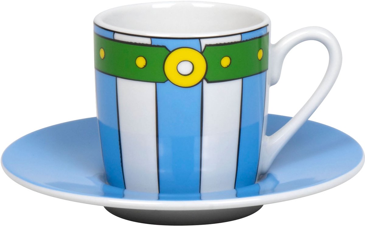 Asterix en Obelix - Espresso Set - Buik van Obelix - kopje en schoteltje