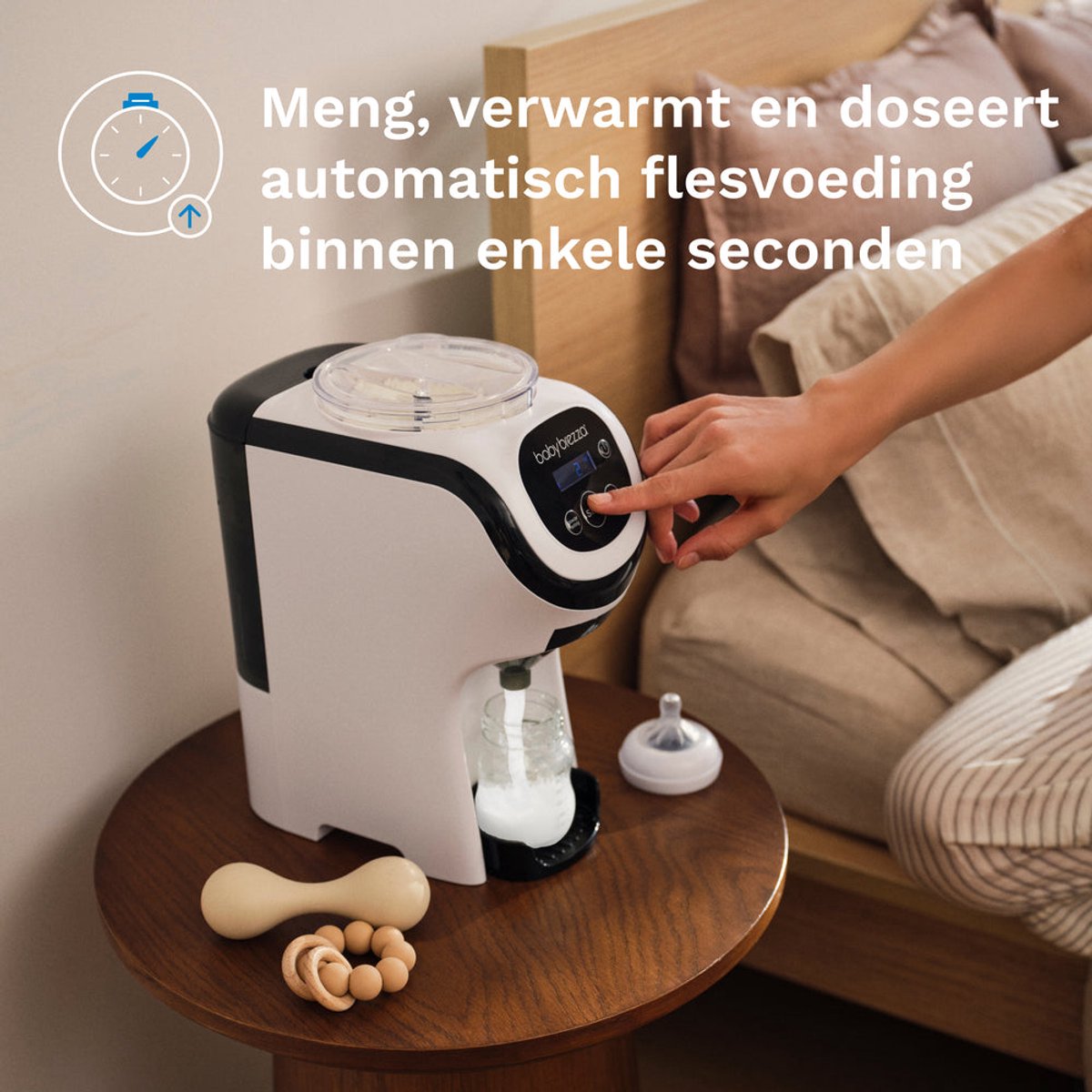 Baby Brezza Formula Pro Mini - Compacte Flesvoeding Maker - Zwart thumbnail 5