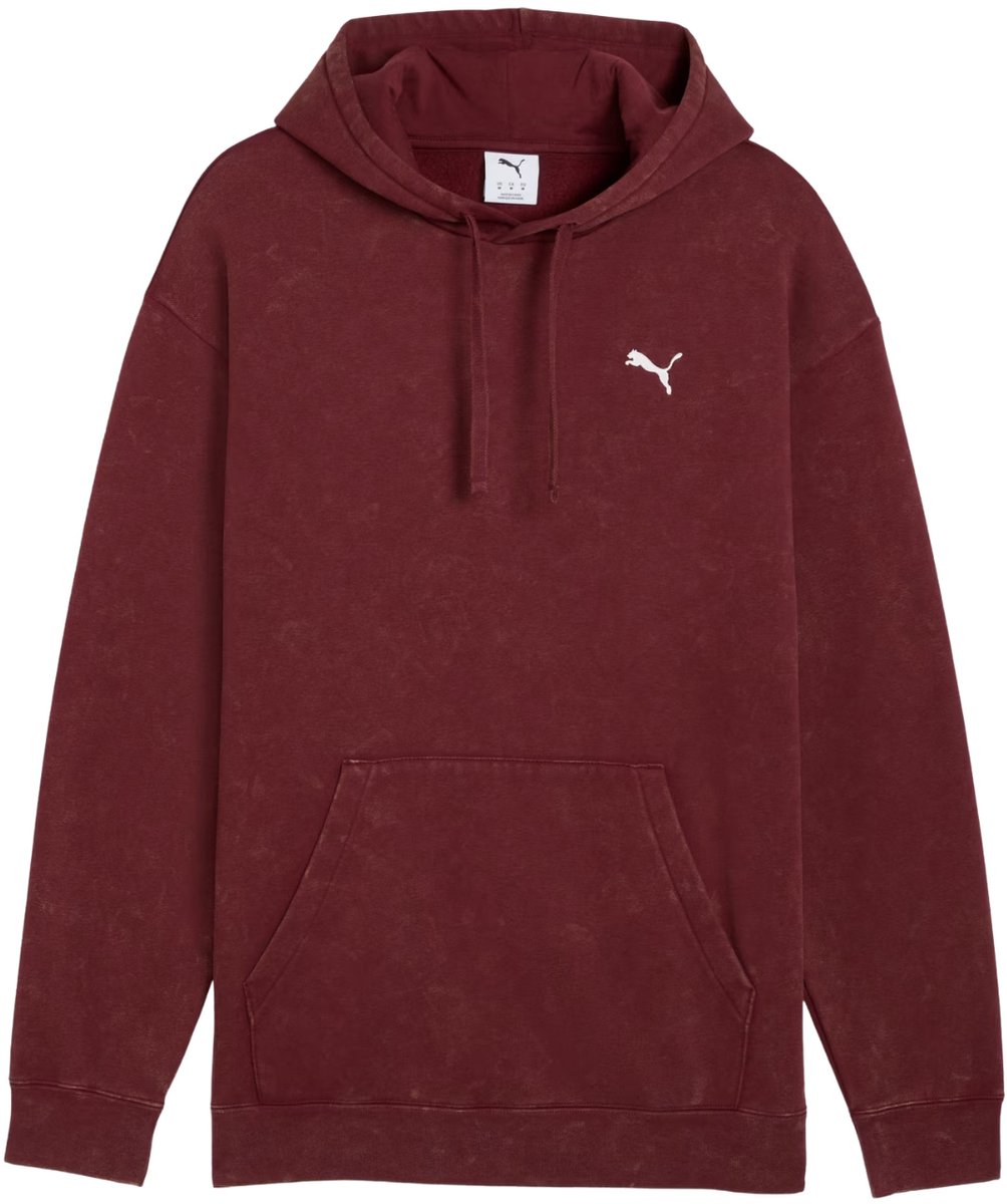 PUMA SWEATSHIRT ESS ELEVETED RELAXED WASH FL 68804996 r Bordeauxrood