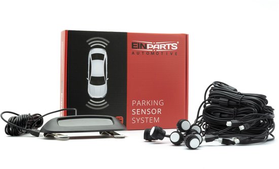Einparts Parkeersysteem Met 8 Sensoren, Inbouwmontage En Bedieningseenheid
