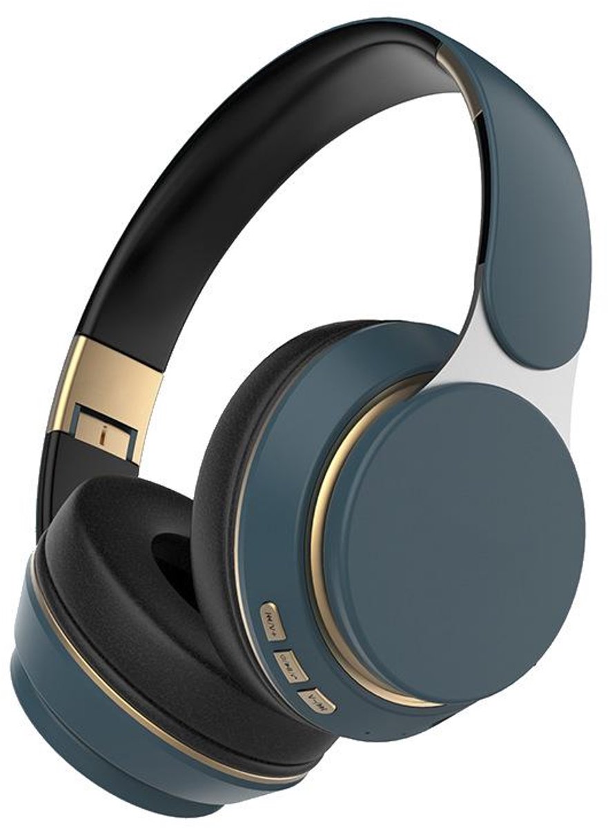 Bluetooth hoofdtelefoon – Over-ear – 65 uur speelduur – 1 stuks – Voor telefoon/PC/TV – blauw