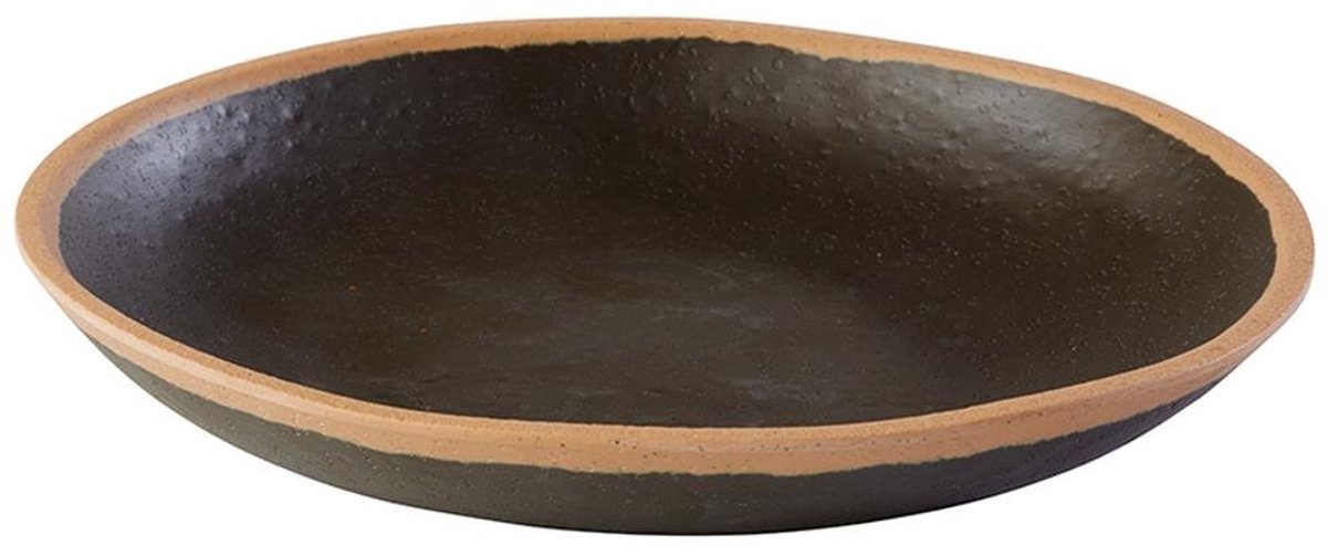 Servies Kom - Melamine Schaal - Buffet Presentatie - Stevig Materiaal - 20.5cm Diameter - Bruin