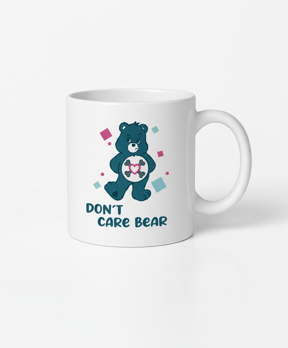 Don't Care Bear Mok - Grappige Design Koffiemok