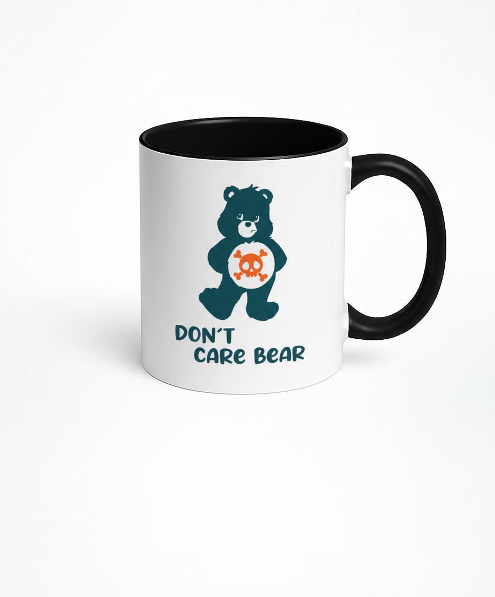 Don't Care Bear Mok - Grappige Anti-Zorg Beer Koffiemok