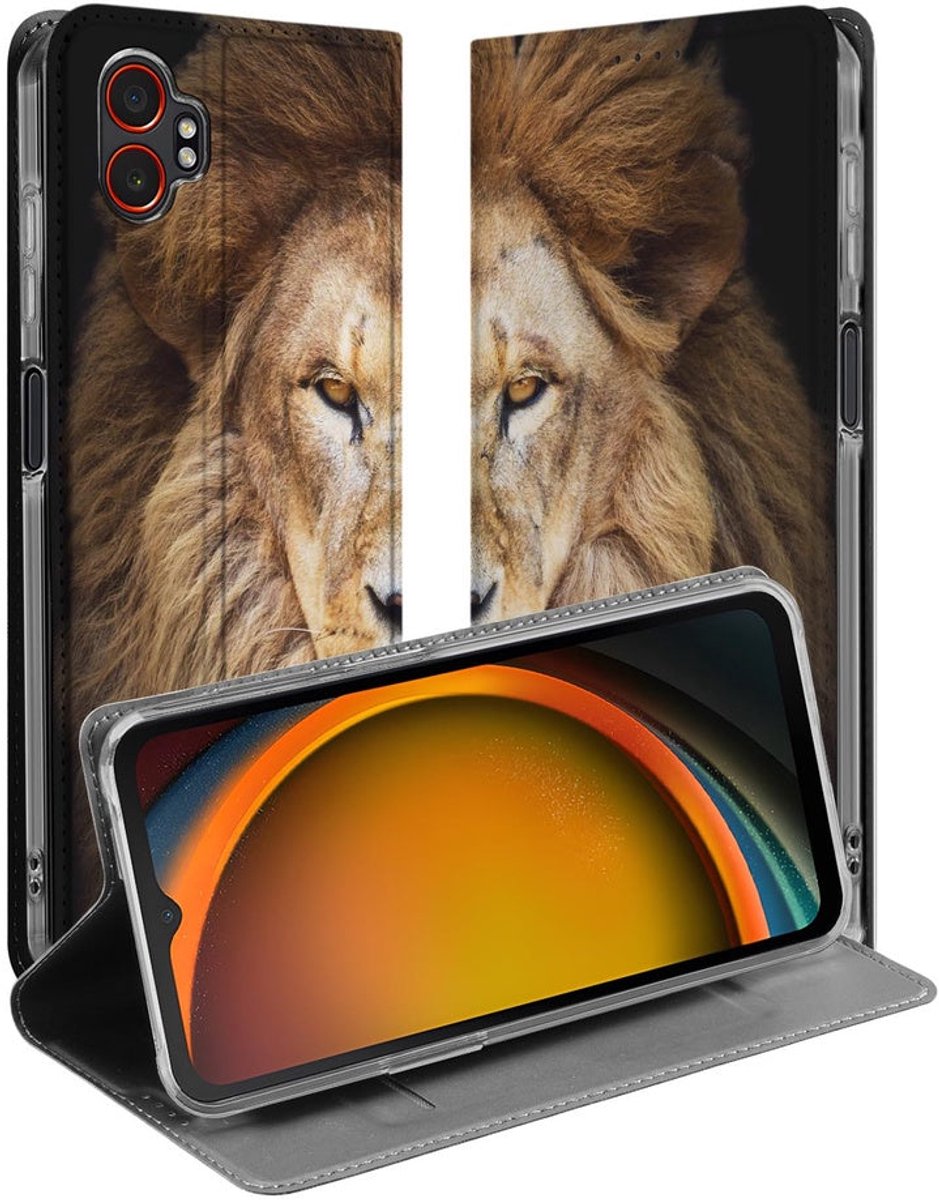 Book Wallet Case Samsung Galaxy Xcover 7 Pro Leeuw