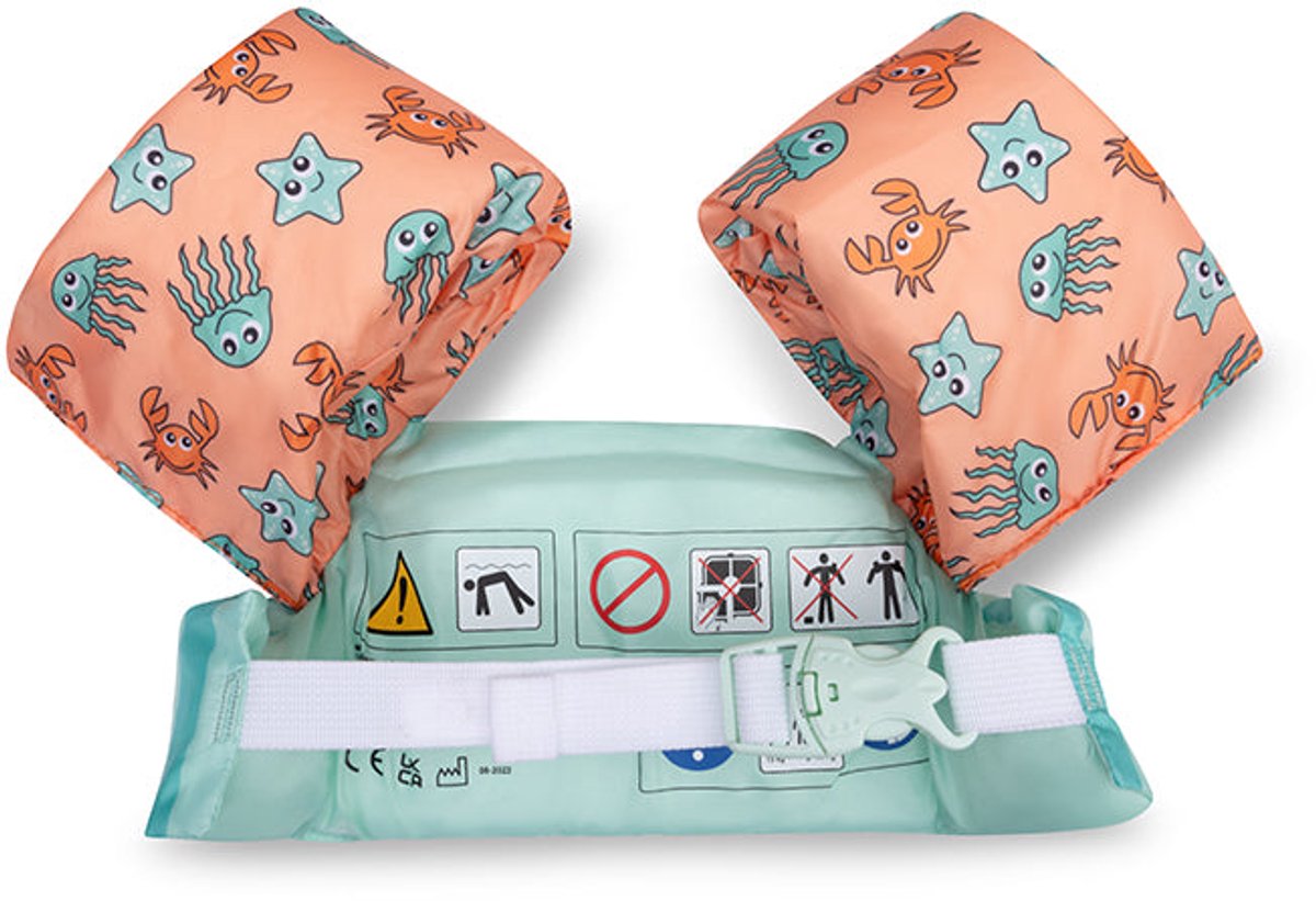 Swim Essentials Puddle Jumper - Groen/Roze - Animal Bands - 2/6 Jaar — afbeelding 6
