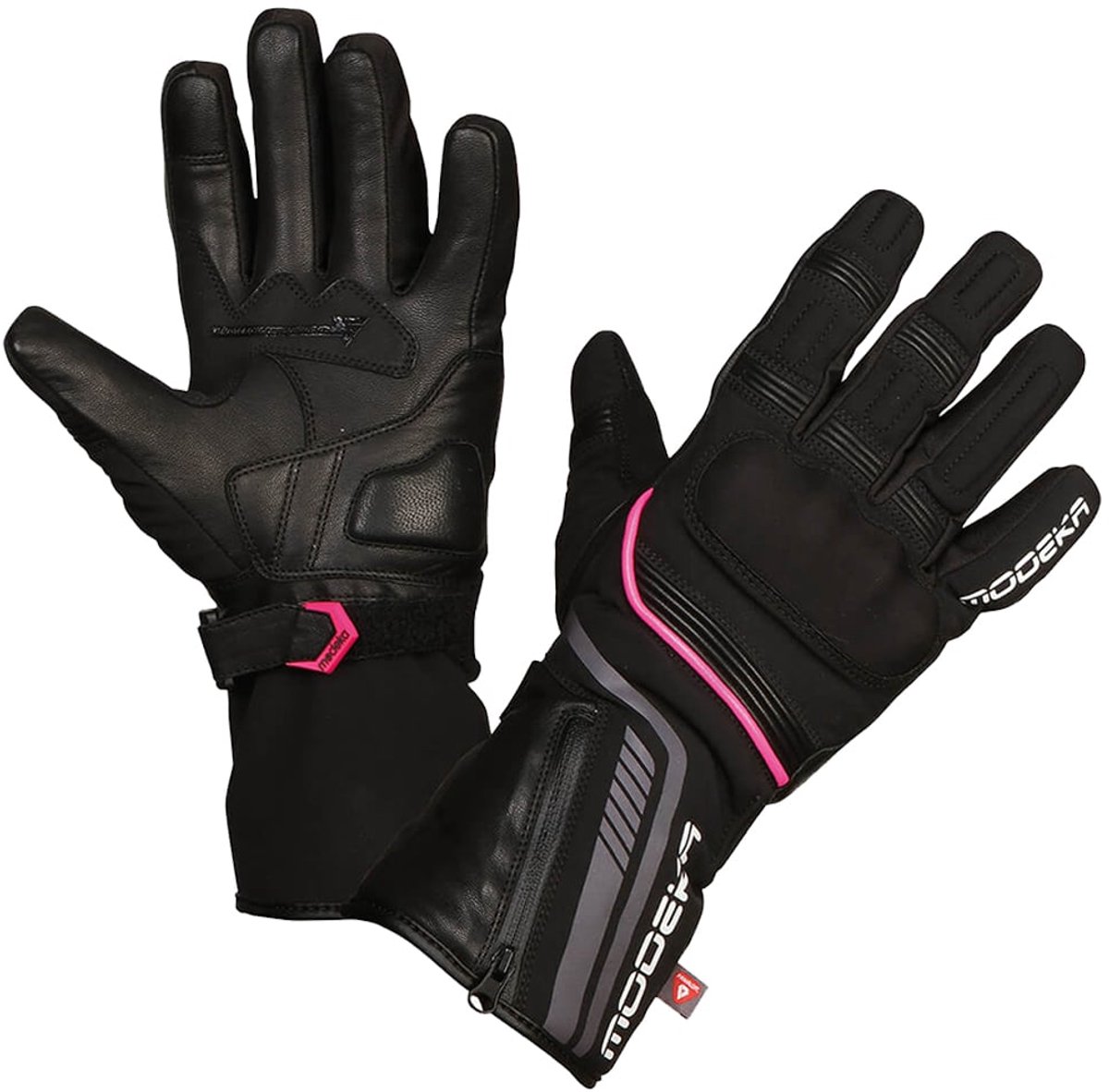 Modeka Makari Dames Handschoenen Zwart Roze - Handschoen
