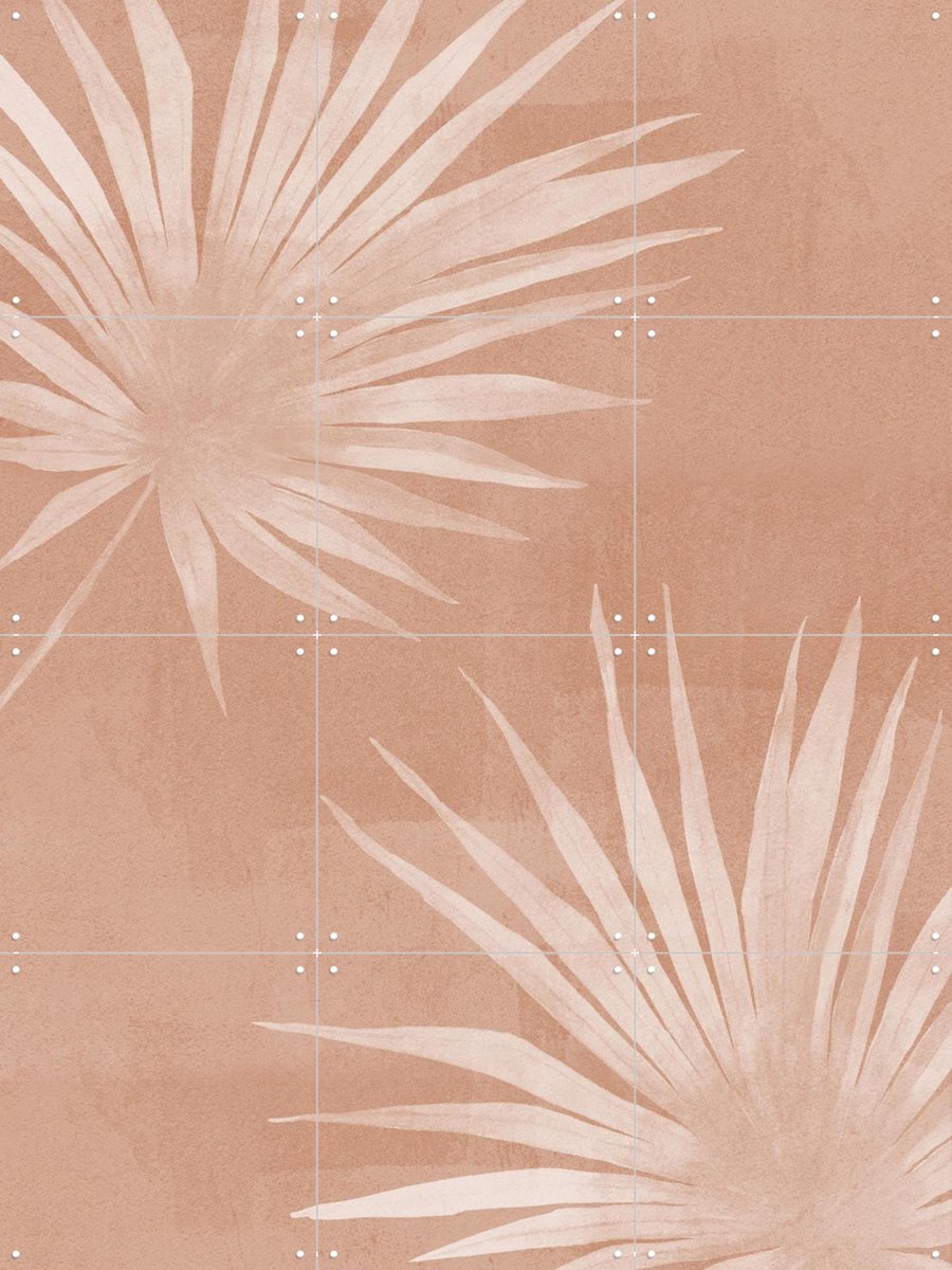 IXXI Mocha Leaves No. 2, Melloi Art & Various - 60 x 80 cm - Gratis ophangtool - Grote wanddecoratie en posters - Minimalisme, Grafisch Ontwerp