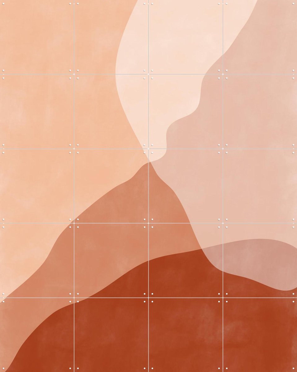 IXXI Autumn Layers, Elena Ristova & Various - 80 x 100 cm - Gratis ophangtool - Grote wanddecoratie en posters - Minimalisme, Grafisch Ontwerp